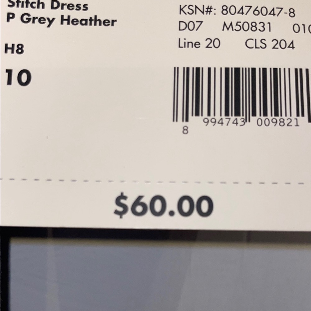 🛑SOLD🛑 Apostrophe Gray Sheath Dress. - Picture 9 of 9